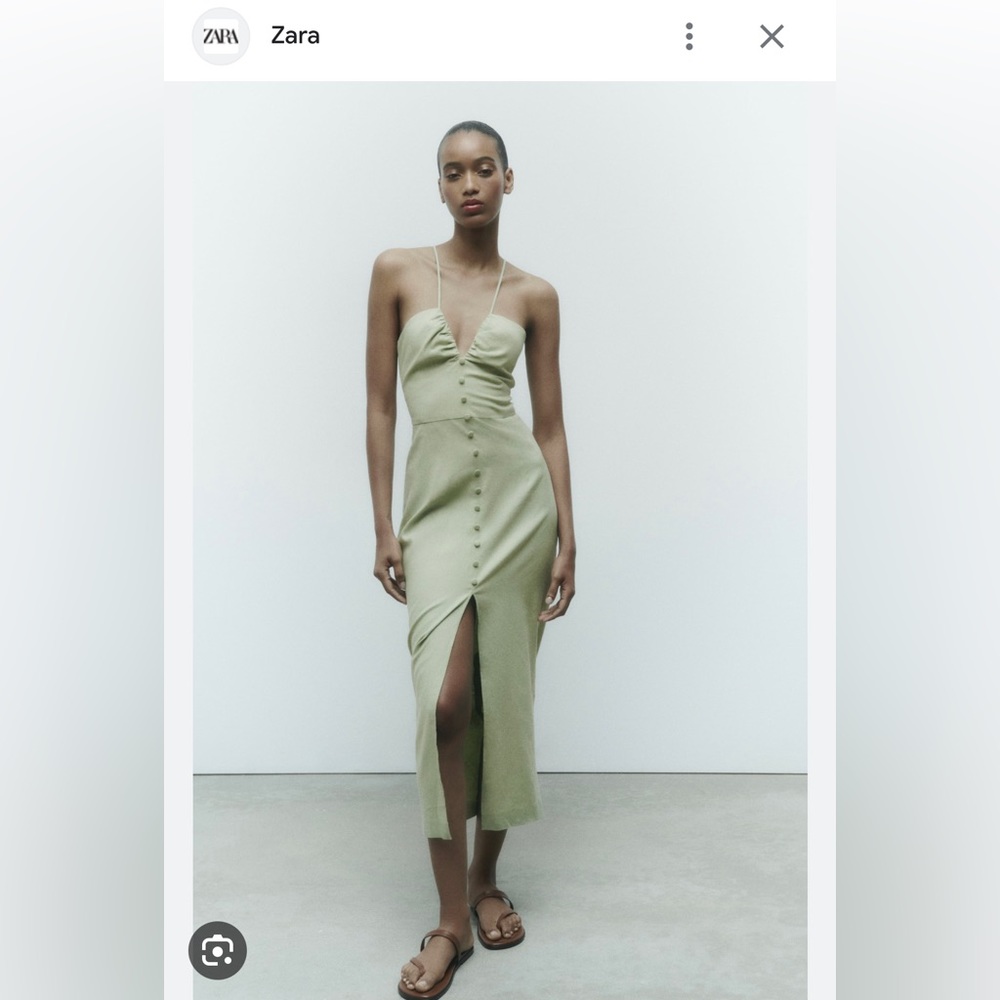 ZARA Linen Blend Dress